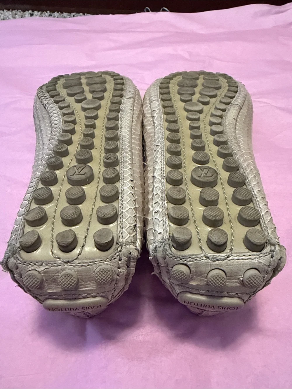 Louis Vuitton Snakeskin Leather Ballerina Authentic Ballerina Flats. Like New!